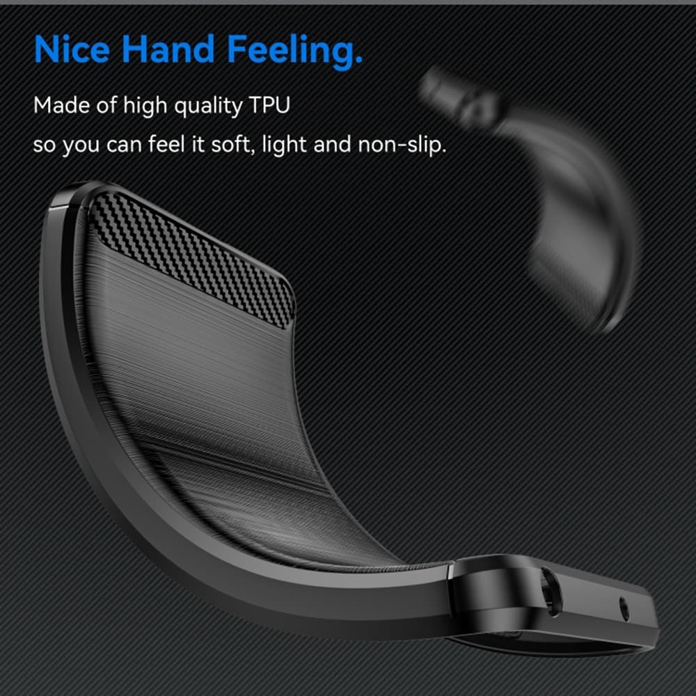 Techsuit Carbon Silicone - θήκη για Honor X6a - Μαύρο 6