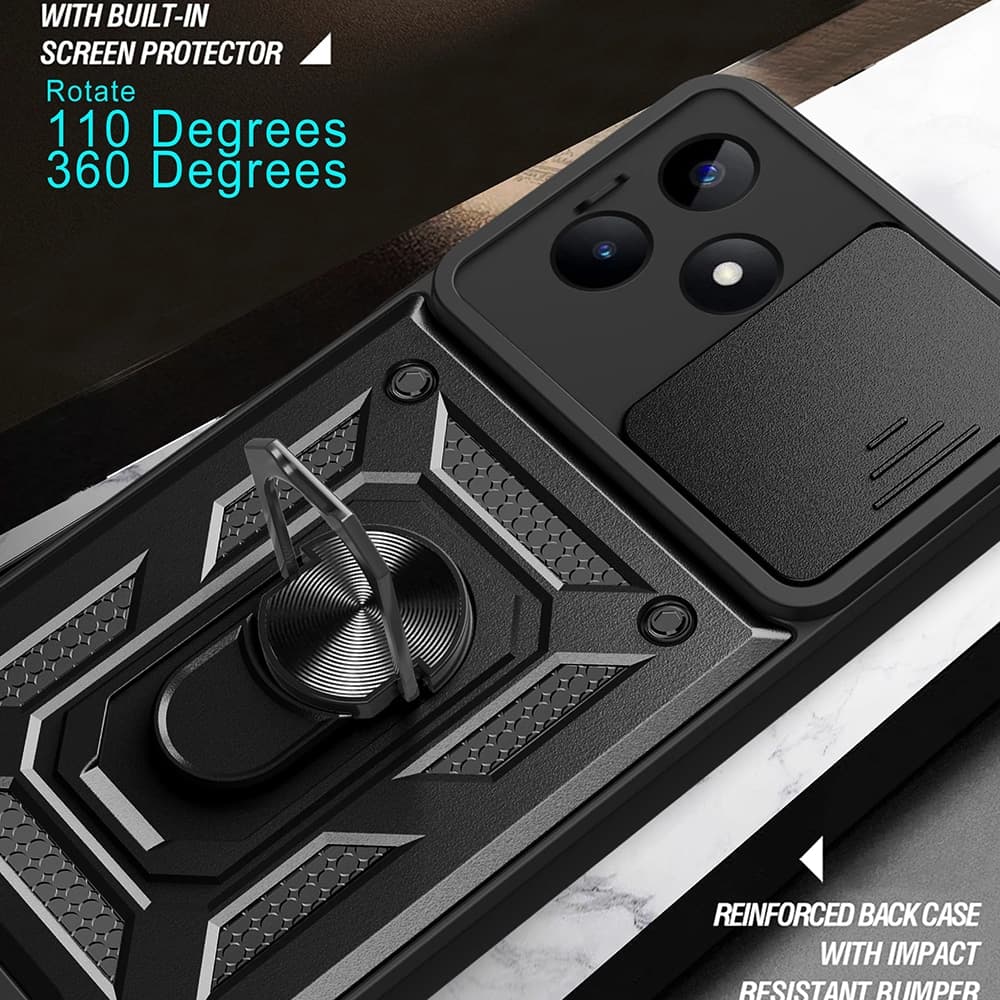 Techsuit CamShield Series - θήκη για Xiaomi Redmi Note 13 Pro - Μαύρο 6