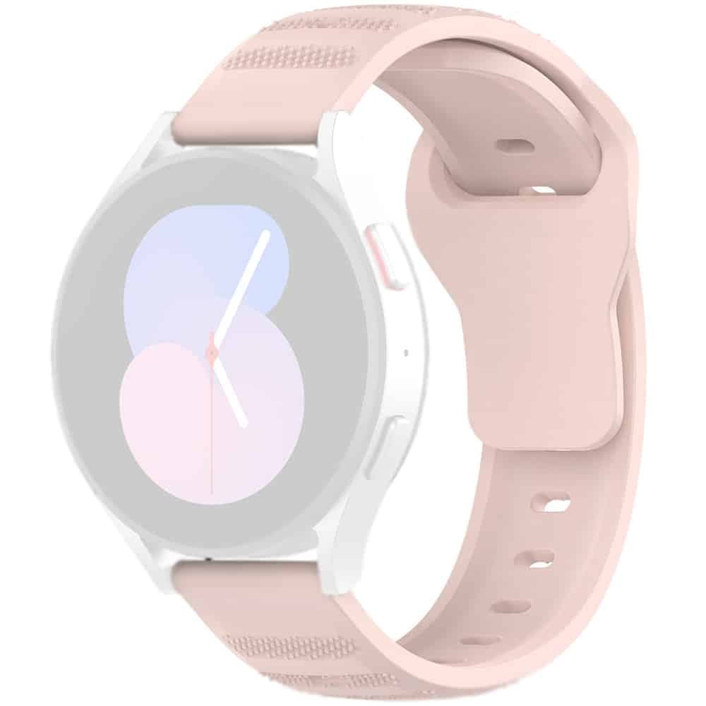 Techsuit - Watchband 20mm (W050) - Samsung Galaxy Watch 4/5/Active 2, Huawei Watch GT 3 (42mm)/GT 3 Pro (43mm) - Pink