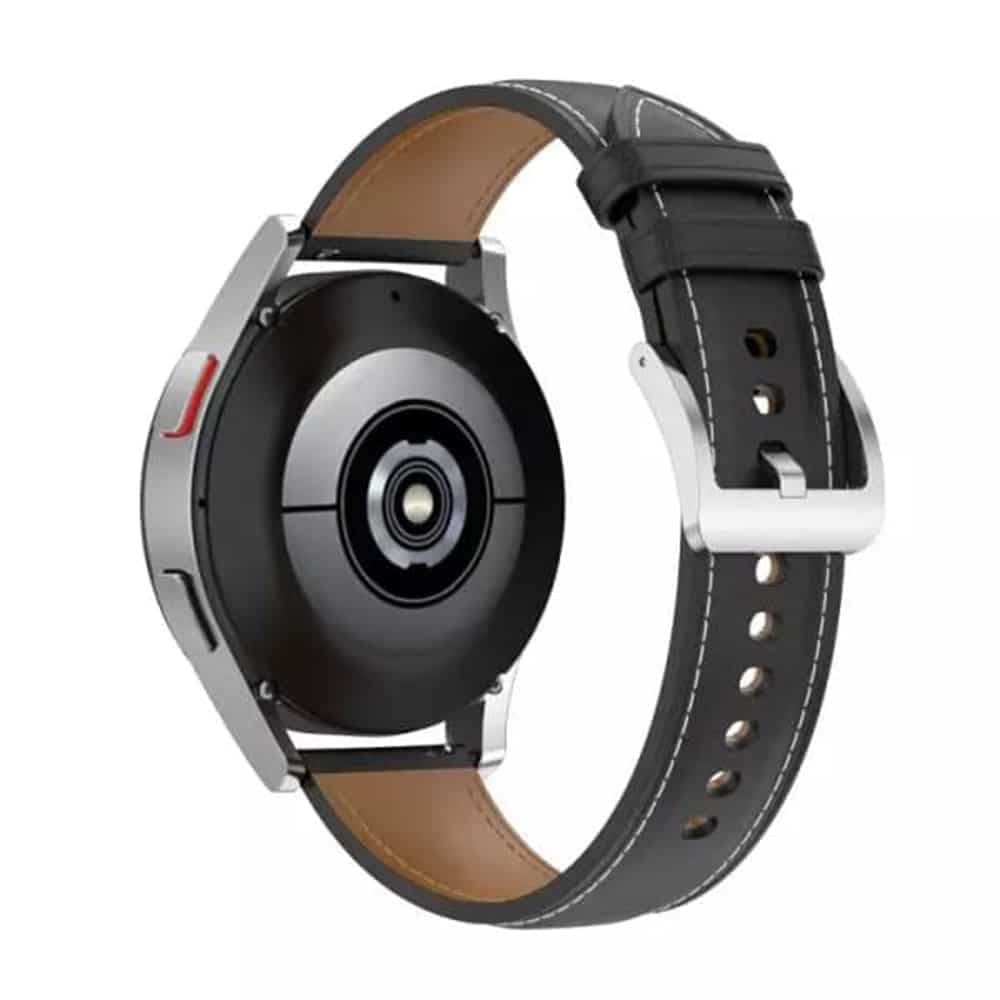 Techsuit - Watchband 20mm (W048) - Samsung Galaxy Watch 4/5/Active 2, Huawei Watch GT 3 (42mm)/GT 3 Pro (43mm) - Black 3