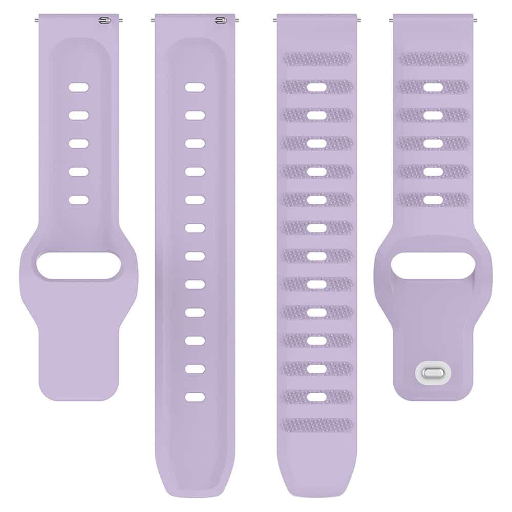 Techsuit - Watchband 20mm (W050) - Samsung Galaxy Watch 4/5/Active 2, Huawei Watch GT 3 (42mm)/GT 3 Pro (43mm) - Purple 2