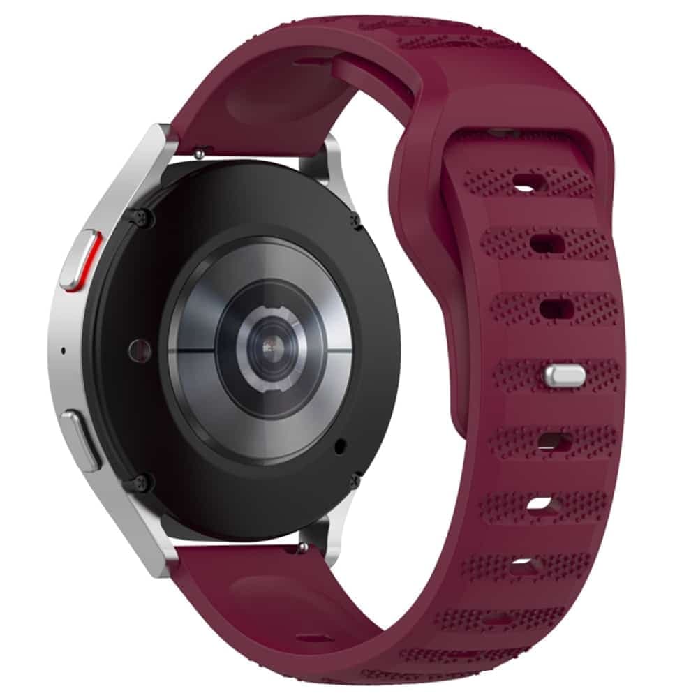 Techsuit - Watchband 20mm (W050) - Samsung Galaxy Watch 4/5/Active 2, Huawei Watch GT 3 (42mm)/GT 3 Pro (43mm) - Bordeaux 3