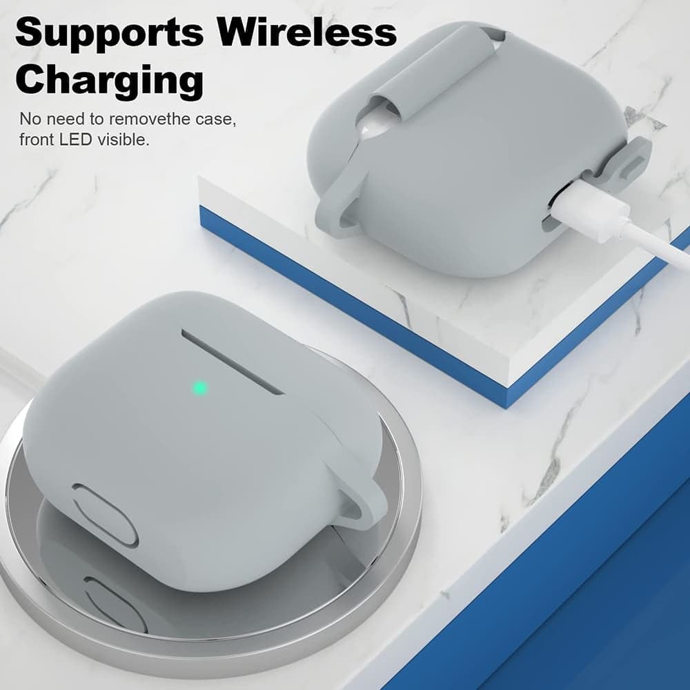 Techsuit - Θήκη Σιλικόνης - για Apple AirPods 3, Ομαλό Υπερλεπτό Υλικό - Μωβ 5