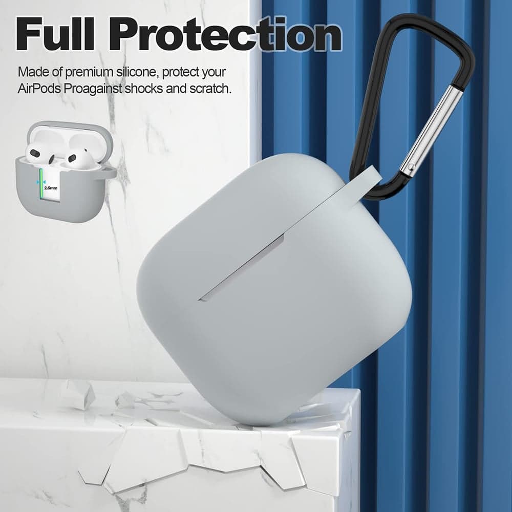 Techsuit - Θήκη Σιλικόνης - για Apple AirPods 3, Ομαλό Υπερλεπτό Υλικό - Μωβ 6
