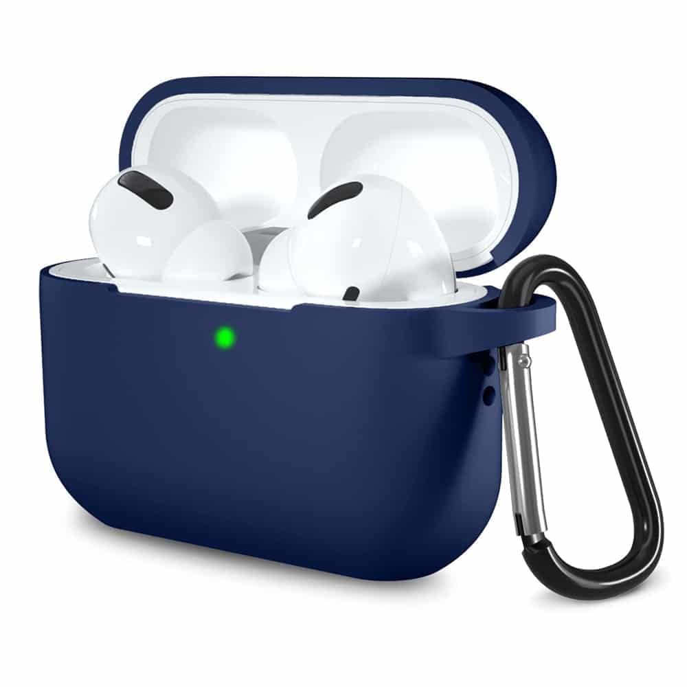 Techsuit - Θήκη Σιλικόνης - για Apple AirPods Pro 1 / 2, Λείο Υπερλεπτό Υλικό - Σκούρο Μπλε
