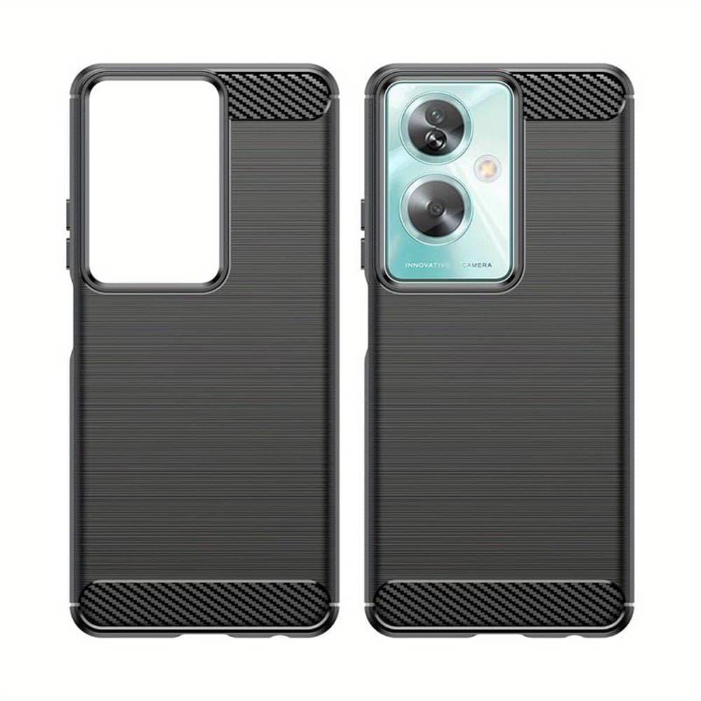 Techsuit Carbon Silicone - θήκη για Oppo A79 / Oneplus Nord N30 SE - Μαύρο 2