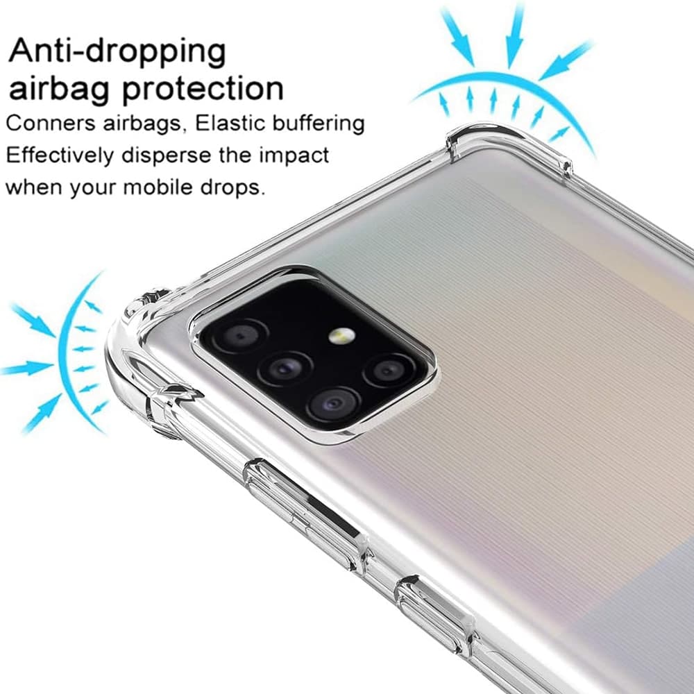 Techsuit Shockproof Clear Silicone - θήκη για Samsung Galaxy A51 - Διάφανο 3