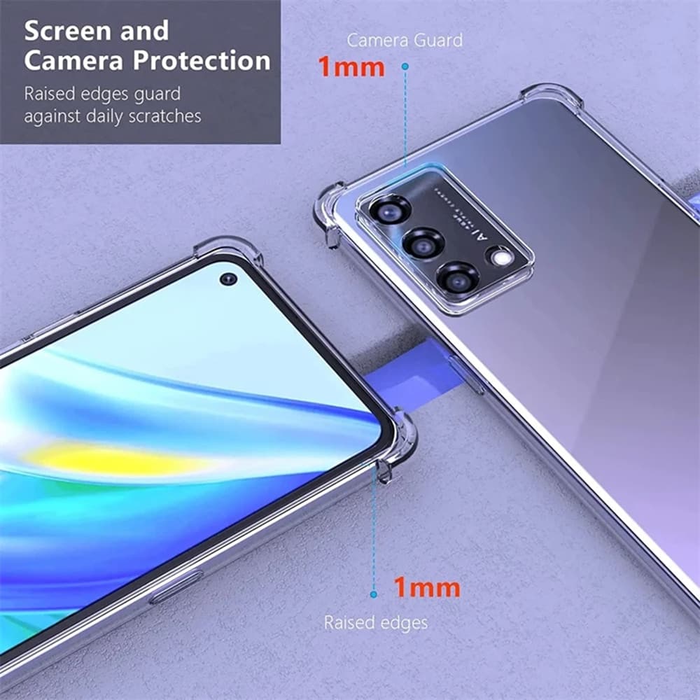 Techsuit Shockproof Clear Silicone - θήκη για Oppo Reno10 - Διάφανο 3