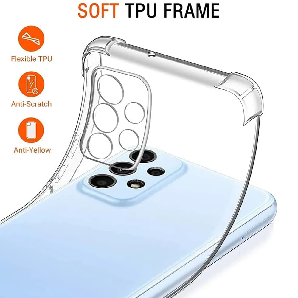 Techsuit Shockproof Clear Silicone - θήκη για Samsung Galaxy A23 - Διάφανο 3