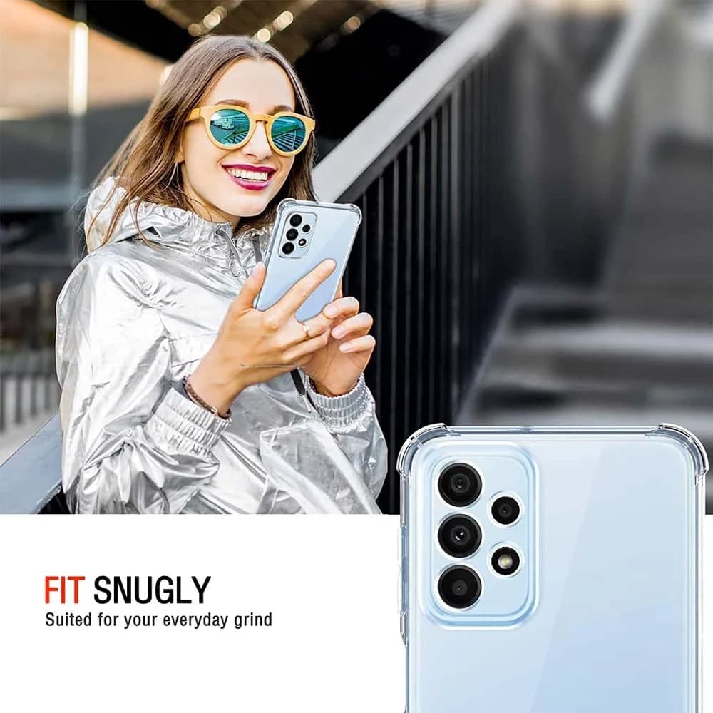 Techsuit Shockproof Clear Silicone - θήκη για Samsung Galaxy A23 - Διάφανο 4