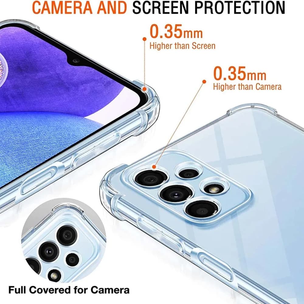 Techsuit Shockproof Clear Silicone - θήκη για Samsung Galaxy A23 - Διάφανο 5