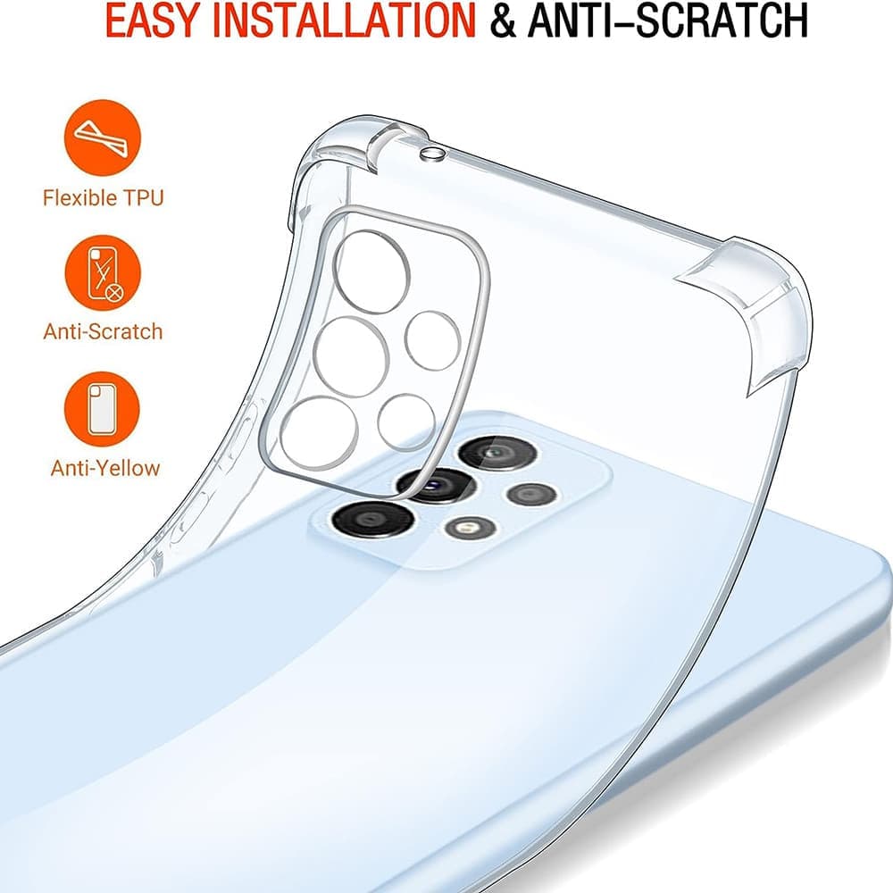 Techsuit Ανθεκτική Διαφανής Σιλικόνη - θήκη για Samsung Galaxy A53 5G - Διάφανο 2