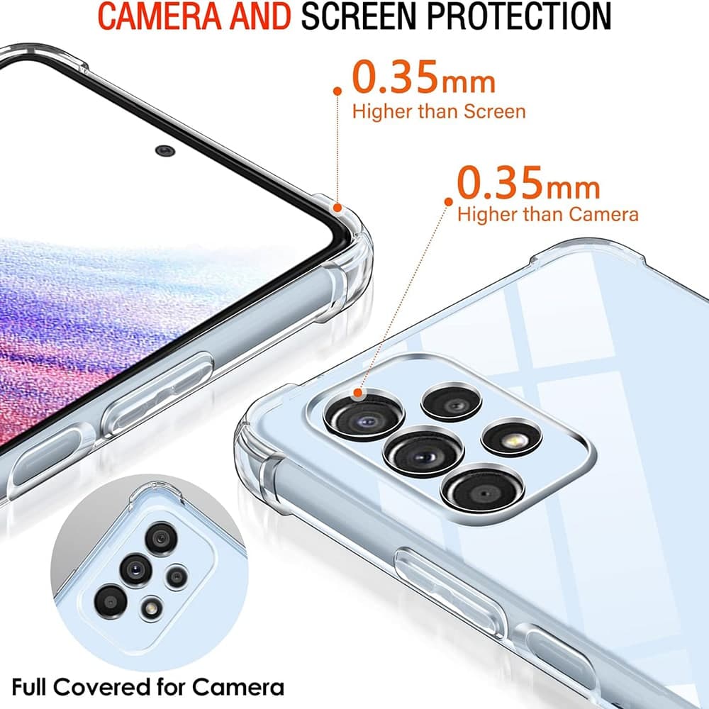 Techsuit Ανθεκτική Διαφανής Σιλικόνη - θήκη για Samsung Galaxy A53 5G - Διάφανο 3