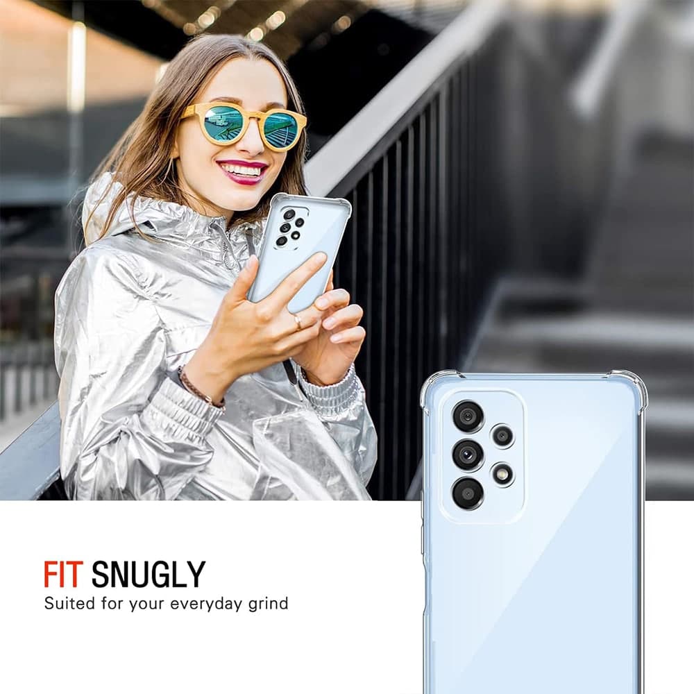 Techsuit Ανθεκτική Διαφανής Σιλικόνη - θήκη για Samsung Galaxy A53 5G - Διάφανο 4