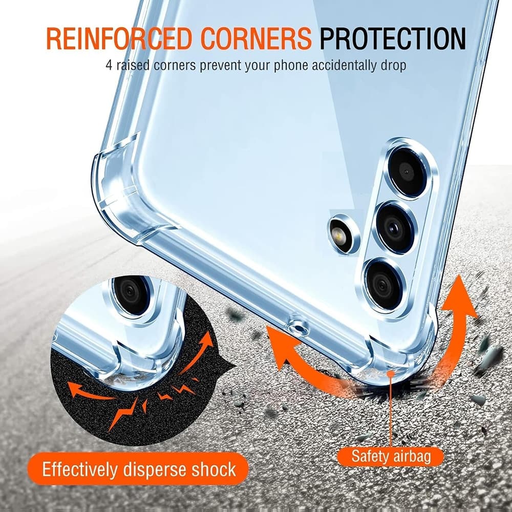 Techsuit Shockproof Clear Silicone - θήκη για Samsung Galaxy A13 5G - Διάφανο 3