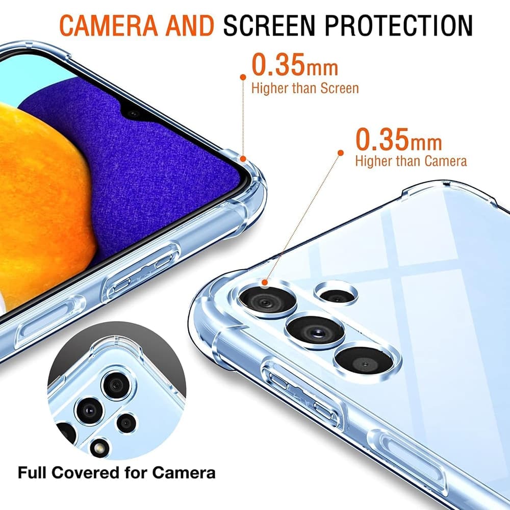 Techsuit Shockproof Clear Silicone - θήκη για Samsung Galaxy A13 5G - Διάφανο 4