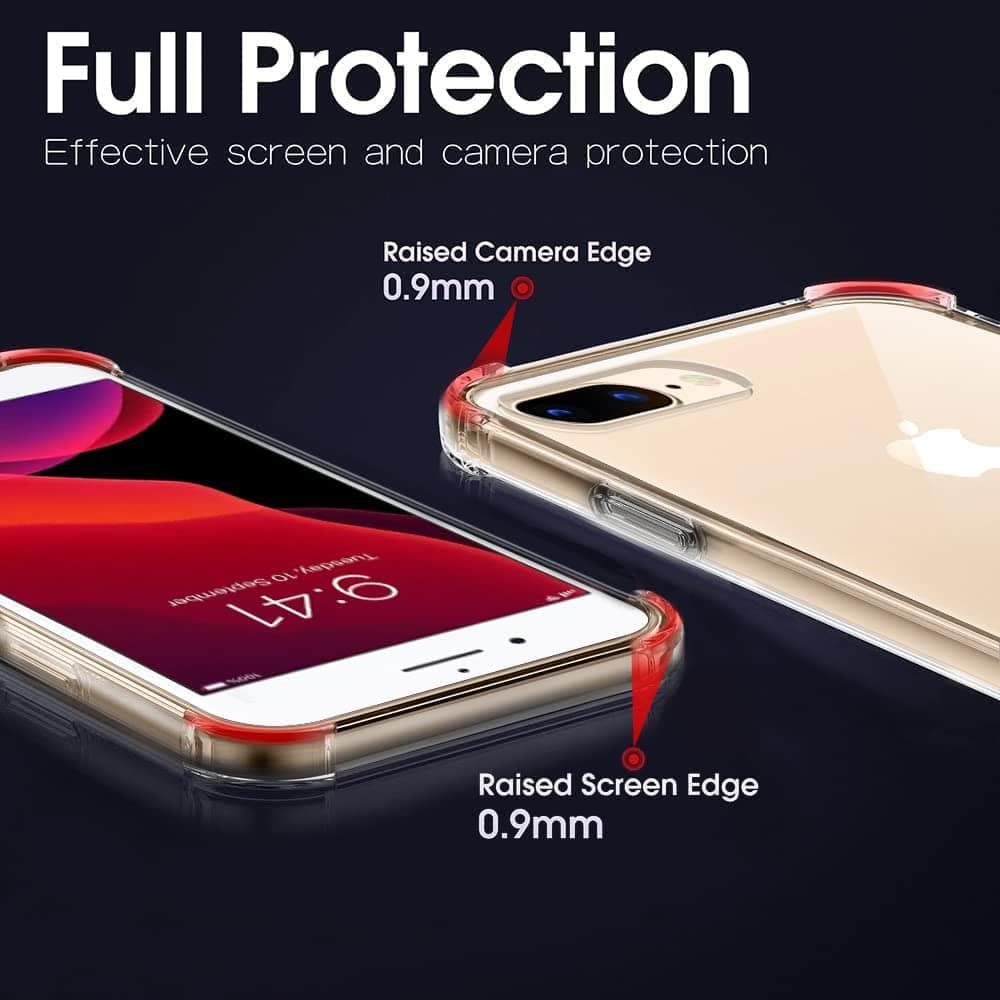Techsuit Shockproof Clear Silicone - θήκη για Apple iPhone 7 Plus / 8 - Διάφανο 5