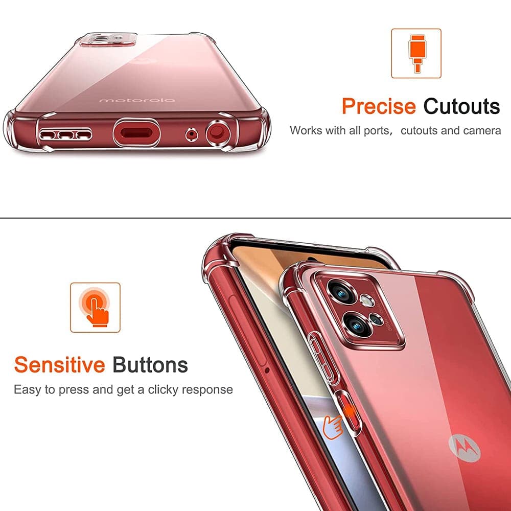 Techsuit Shockproof Clear Silicone - Motorola Moto G32 - Διάφανο 5