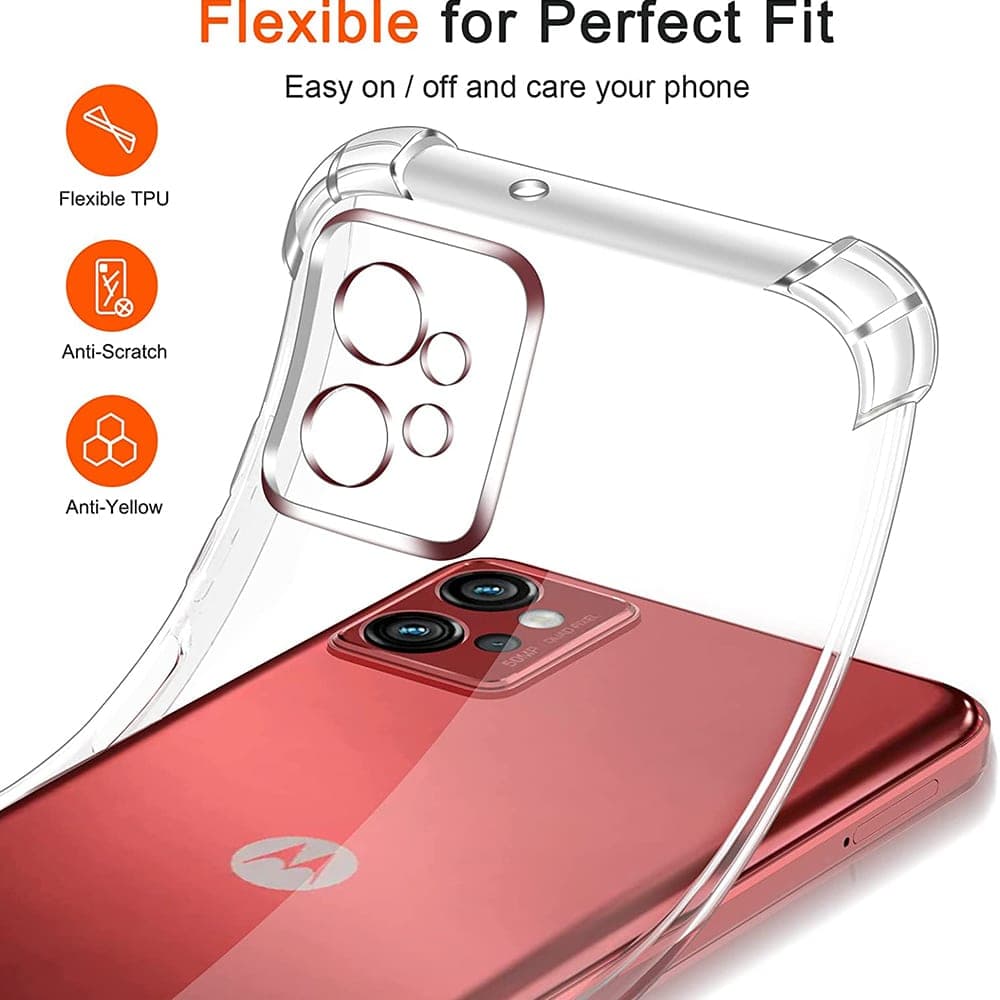 Techsuit Shockproof Clear Silicone - Motorola Moto G32 - Διάφανο 3