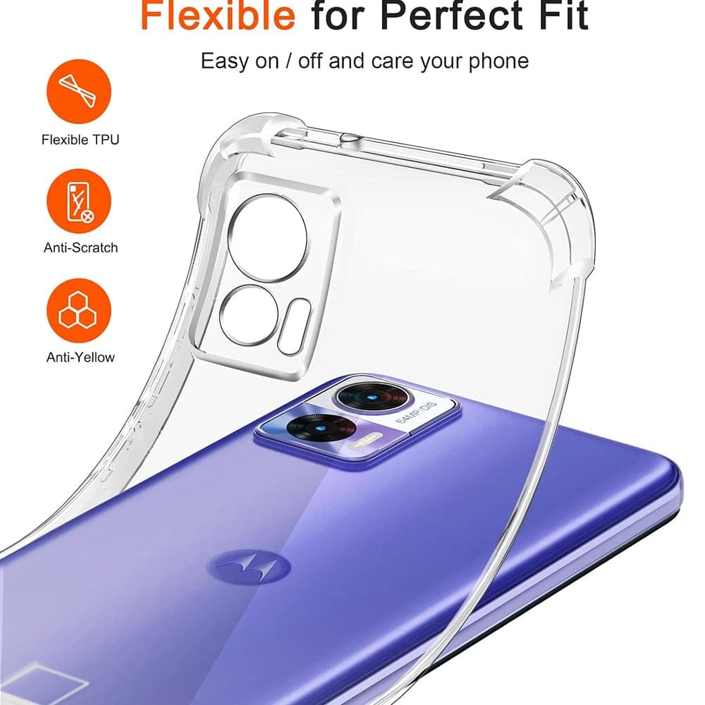 Techsuit Shockproof Clear Silicone - Motorola Edge 30 Neo - Διάφανο 3