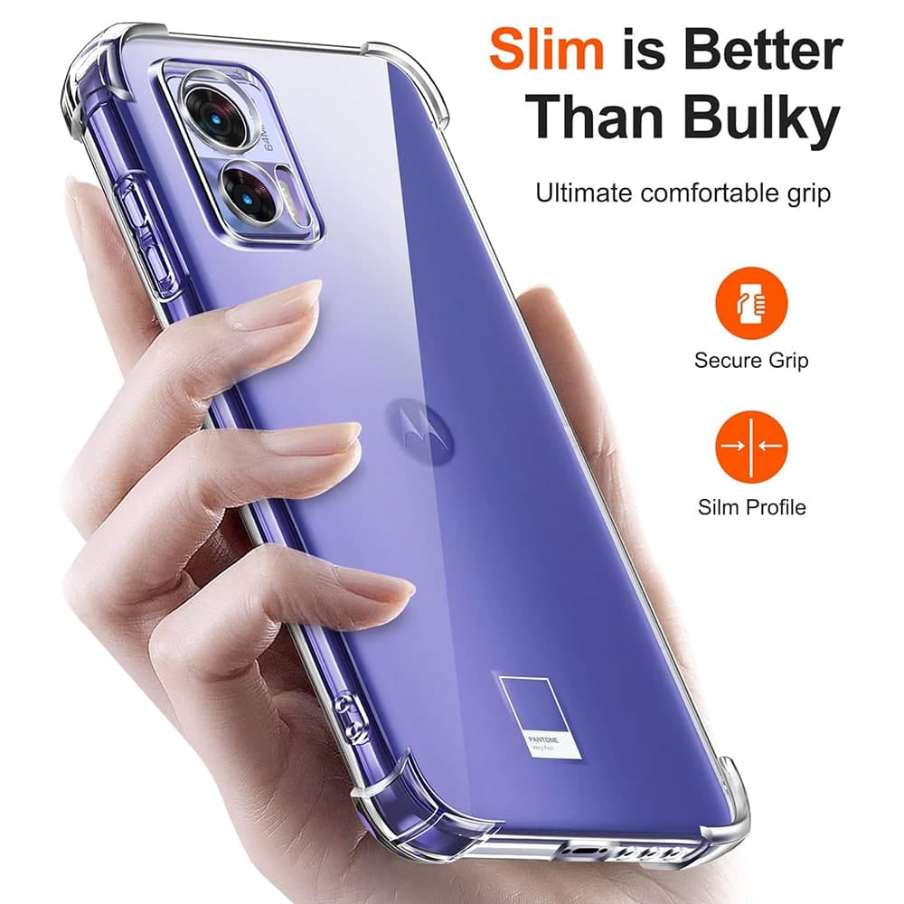 Techsuit Shockproof Clear Silicone - Motorola Edge 30 Neo - Διάφανο 4