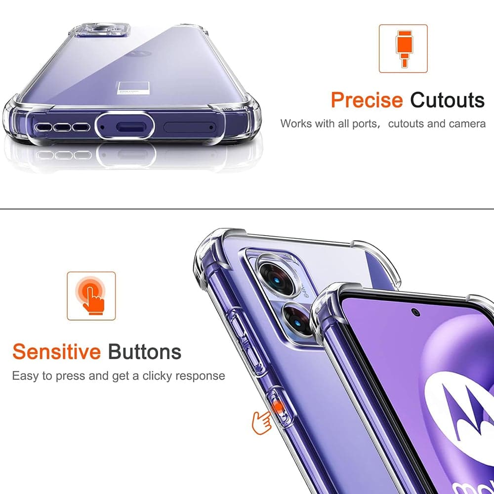 Techsuit Shockproof Clear Silicone - Motorola Edge 30 Neo - Διάφανο 5