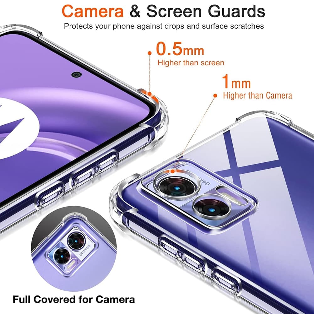 Techsuit Shockproof Clear Silicone - Motorola Edge 30 Neo - Διάφανο 2