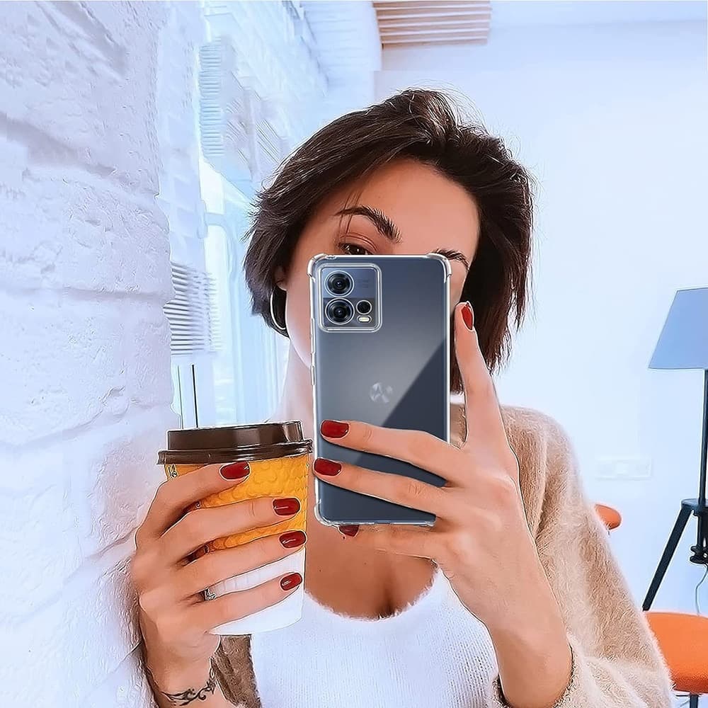 Techsuit Shockproof Clear Silicone - Motorola Edge 30 Fusion - Διάφανο 6
