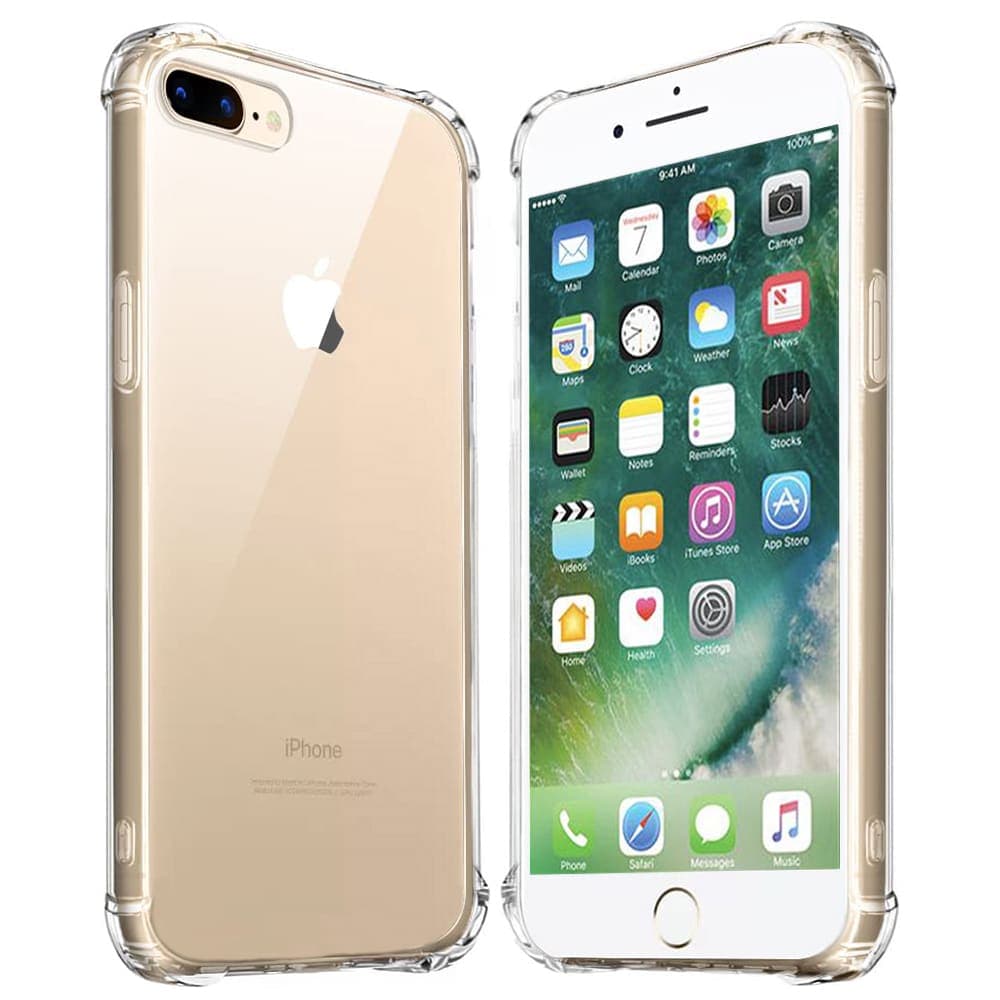 Techsuit Shockproof Clear Silicone - θήκη για Apple iPhone 7 Plus / 8 - Διάφανο