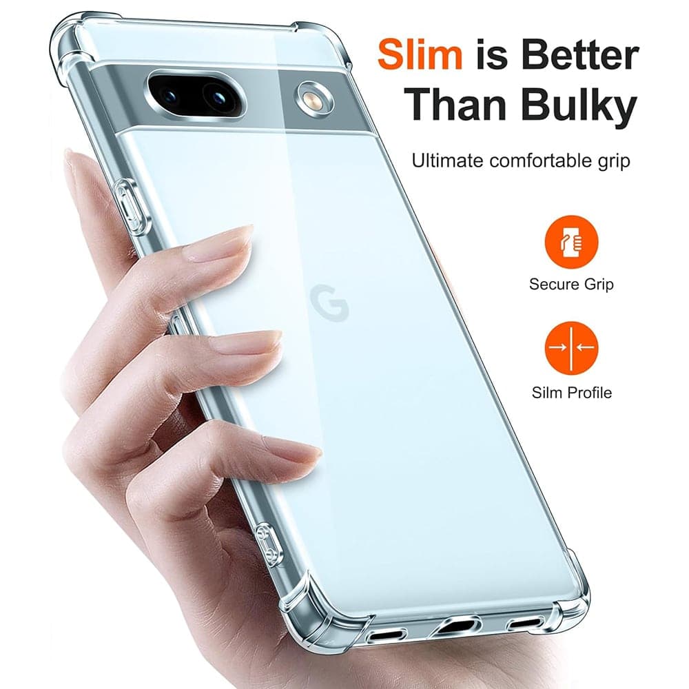 Techsuit Shockproof Clear Silicone - Google Pixel 7a - Διάφανο 2