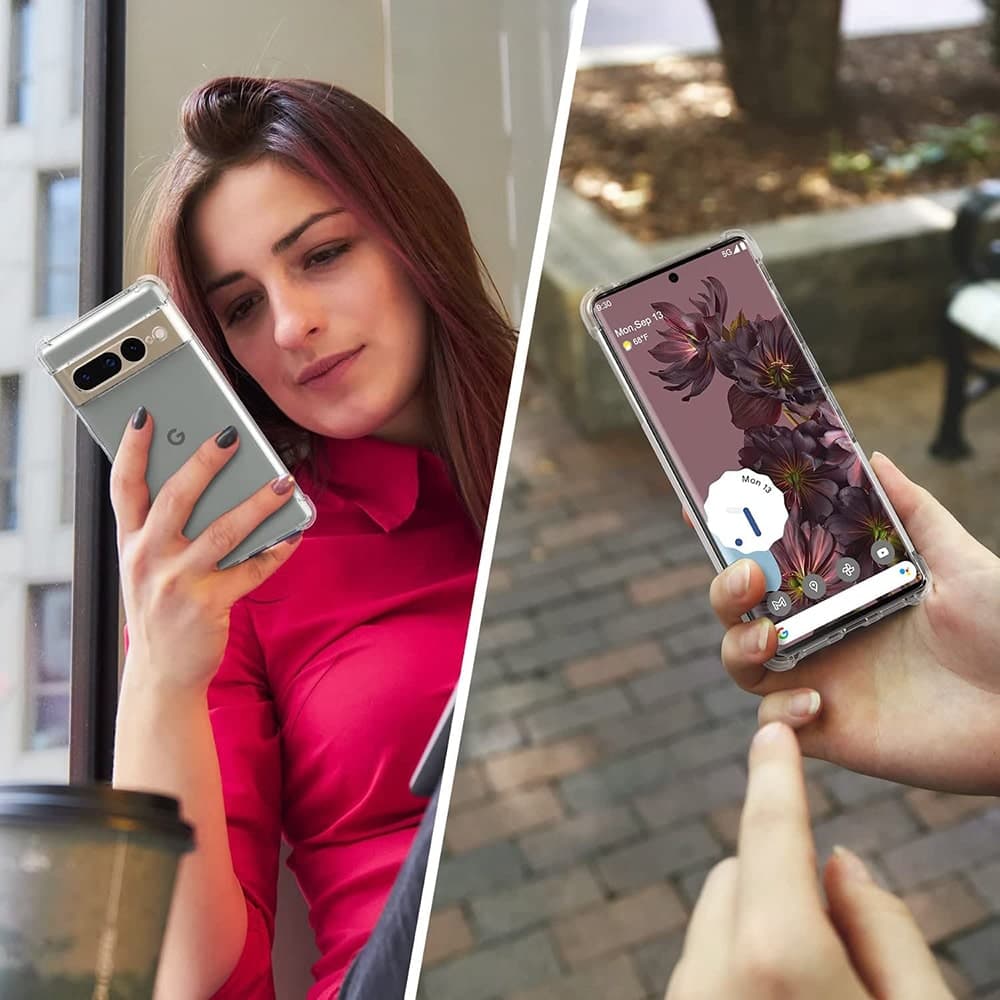 Techsuit Shockproof Clear Silicone - Google Pixel 7 Pro - Διάφανο 5