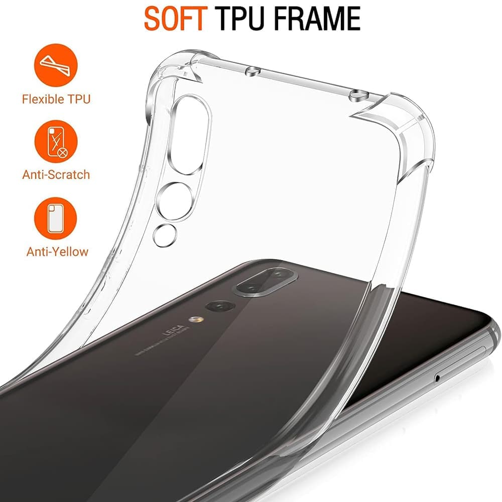 Techsuit Shockproof Clear Silicone - θήκη για Huawei P20 Pro - Διάφανο 3
