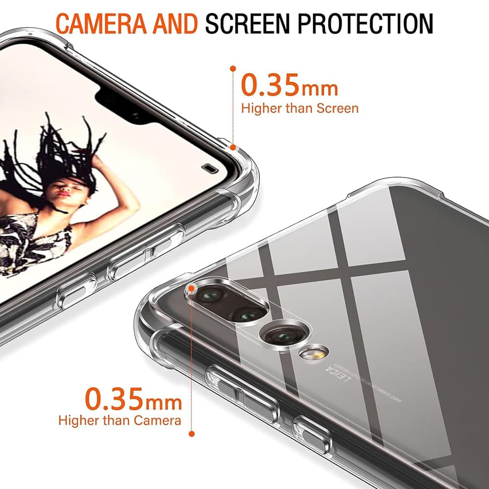 Techsuit Shockproof Clear Silicone - θήκη για Huawei P20 Pro - Διάφανο 5