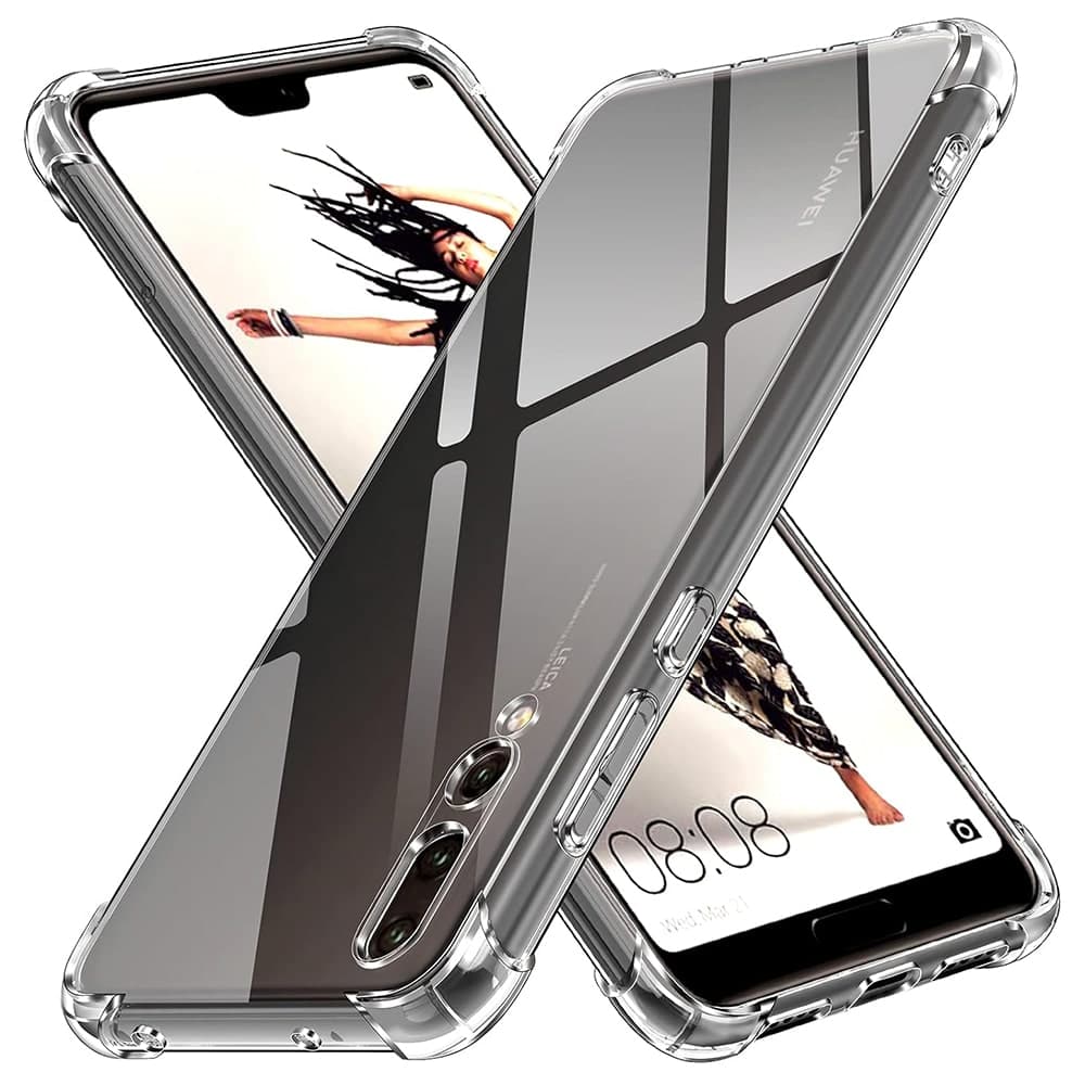 Techsuit Shockproof Clear Silicone - θήκη για Huawei P20 Pro - Διάφανο