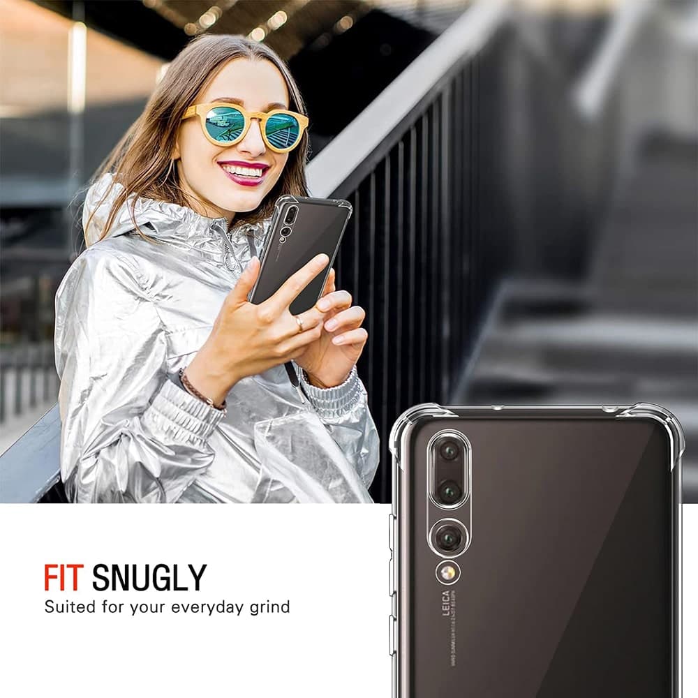 Techsuit Shockproof Clear Silicone - θήκη για Huawei P20 Pro - Διάφανο 4