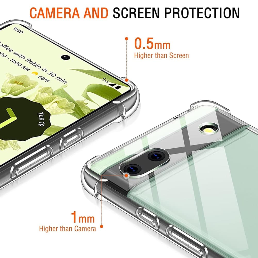 Techsuit Shockproof Clear Silicone - Google Pixel 6a - Διάφανο 2