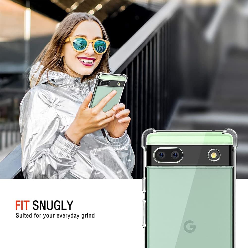 Techsuit Shockproof Clear Silicone - Google Pixel 6a - Διάφανο 6