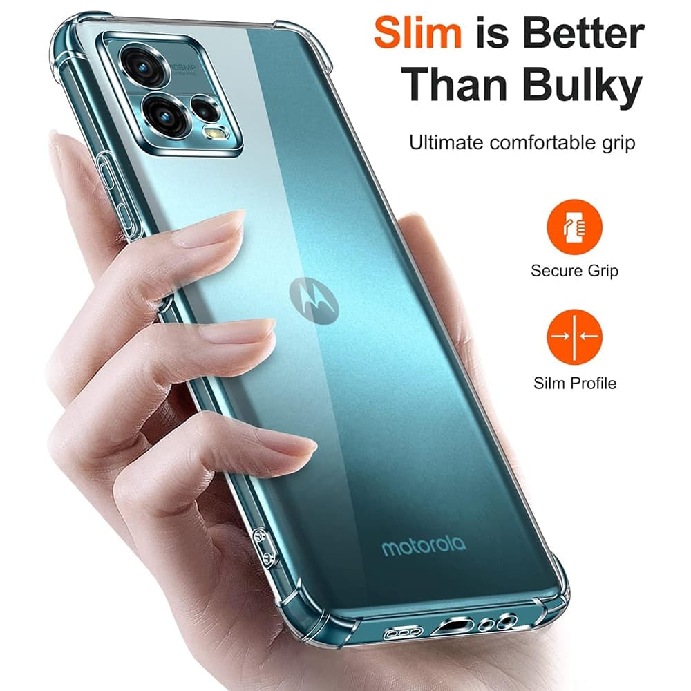 Techsuit Shockproof Clear Silicone - Motorola Moto G72 - Διάφανο 2