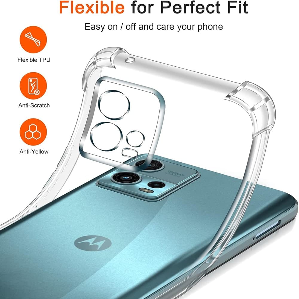 Techsuit Shockproof Clear Silicone - Motorola Moto G72 - Διάφανο 5