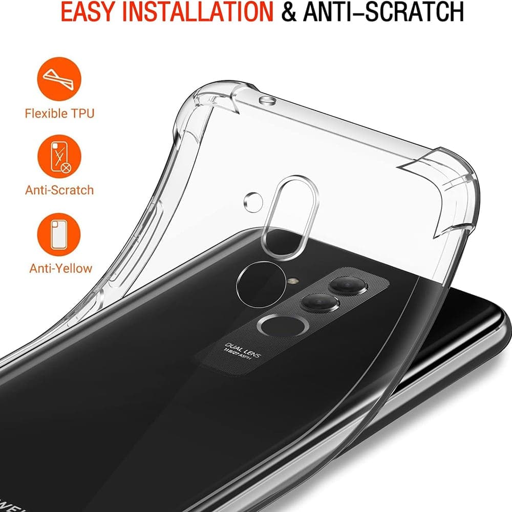 Techsuit Shockproof Clear Silicone - θήκη για Huawei Mate 20 lite - Διάφανο 3