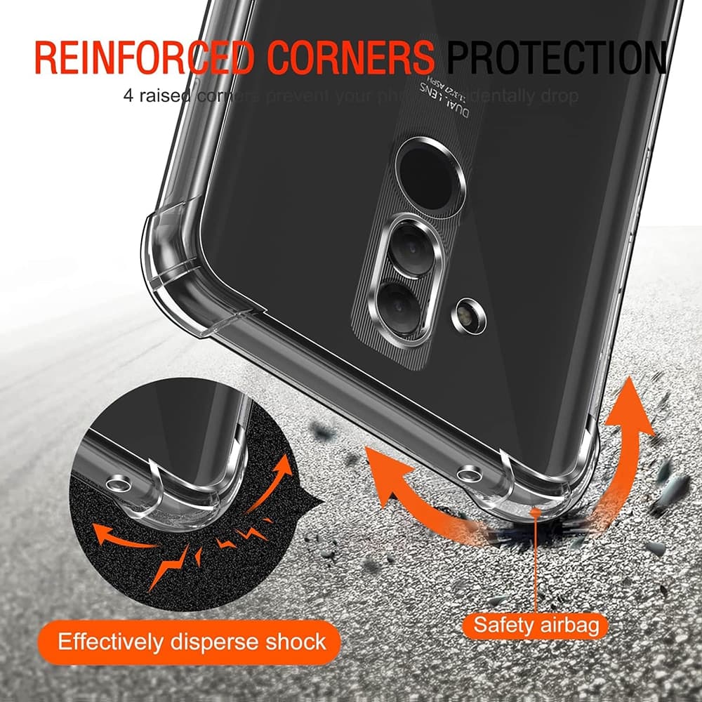 Techsuit Shockproof Clear Silicone - θήκη για Huawei Mate 20 lite - Διάφανο 4