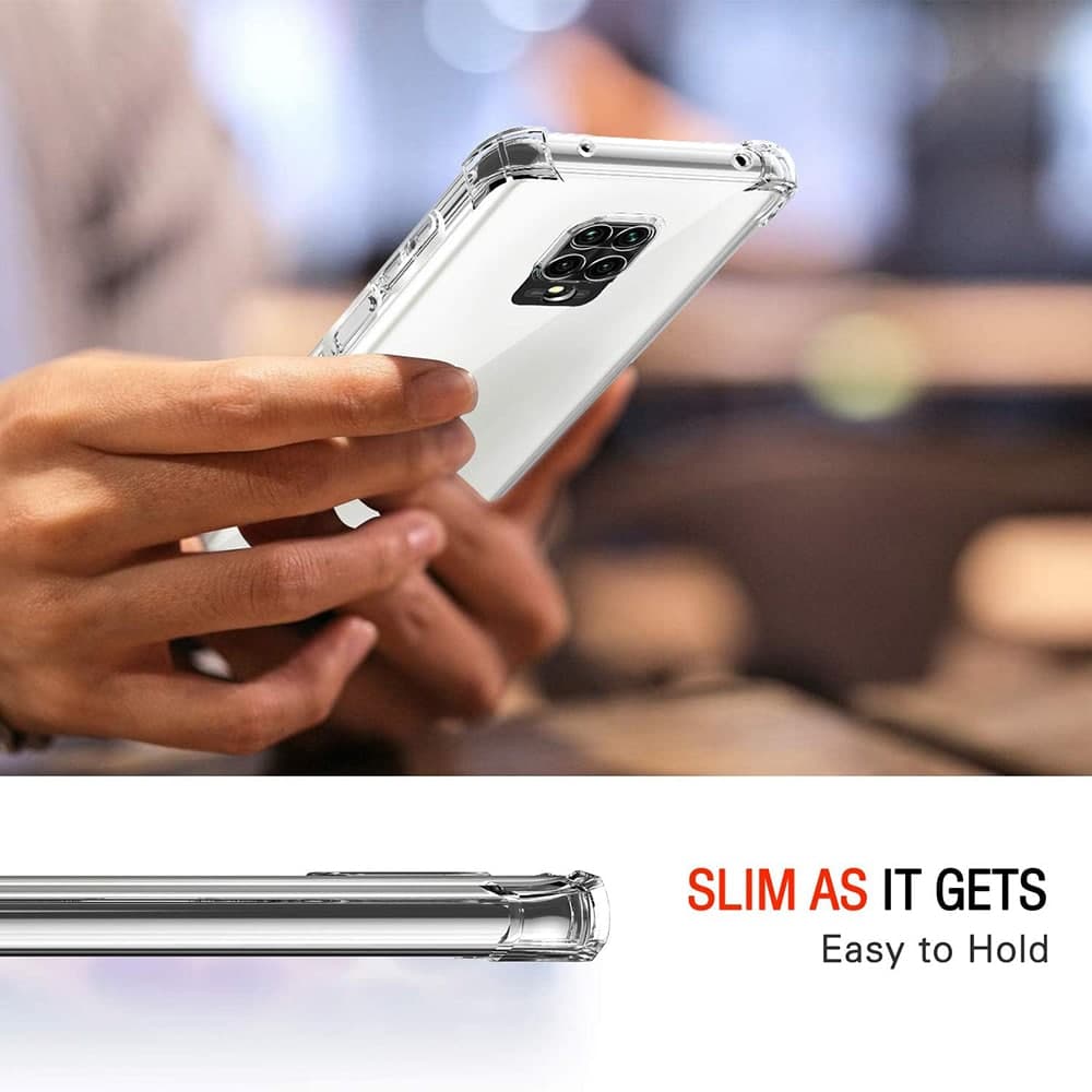 Techsuit Shockproof Clear Silicone - θήκη για Xiaomi Redmi Note 9S - Διάφανο 2