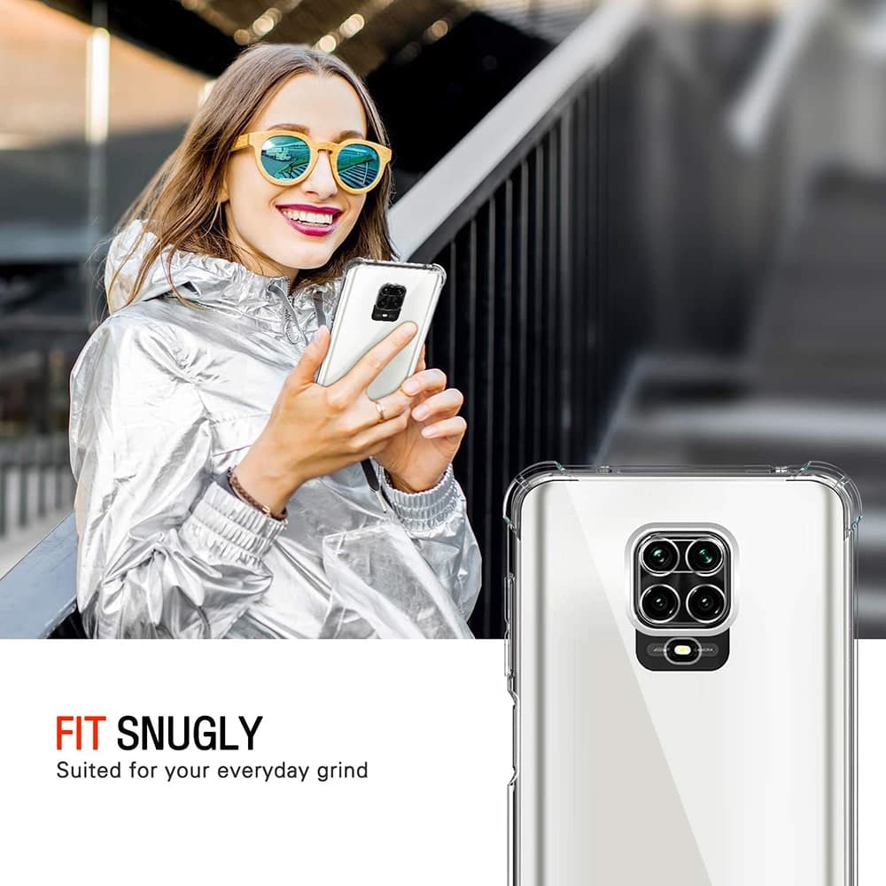 Techsuit Shockproof Clear Silicone - θήκη για Xiaomi Redmi Note 9S - Διάφανο 4