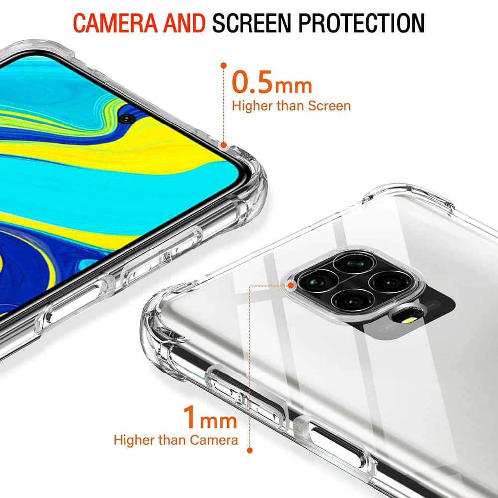 Techsuit Shockproof Clear Silicone - θήκη για Xiaomi Redmi Note 9S - Διάφανο 3