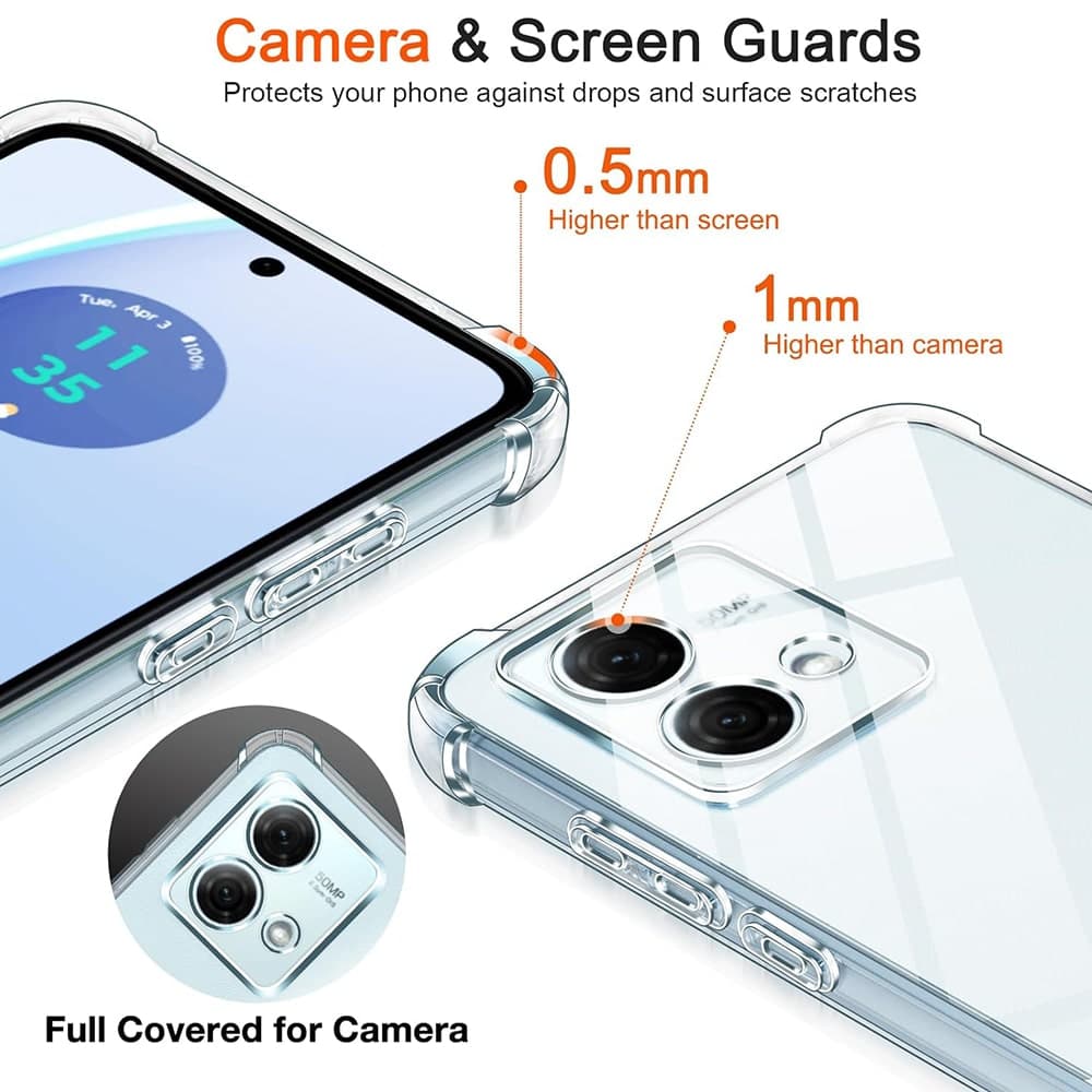 Techsuit Shockproof Clear Silicone - Motorola Moto G84 - Διάφανο 5