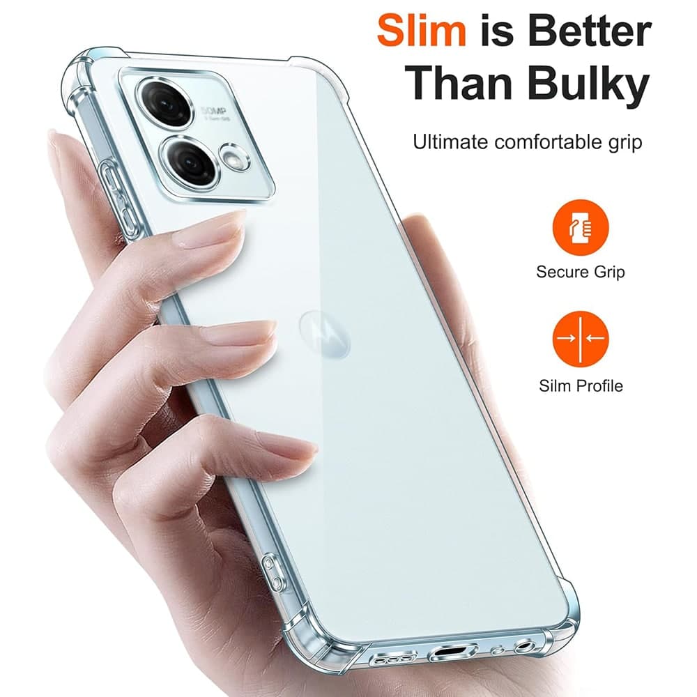 Techsuit Shockproof Clear Silicone - Motorola Moto G84 - Διάφανο 2