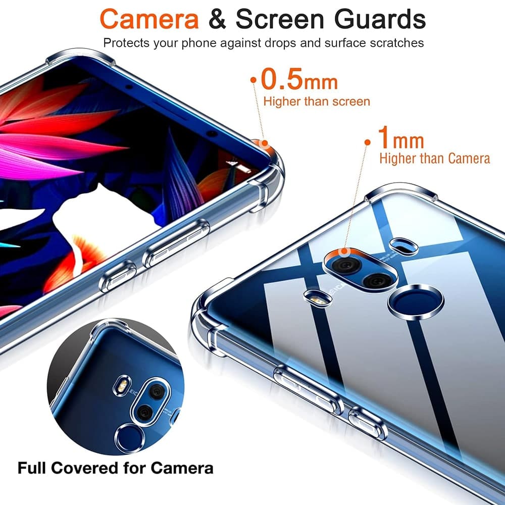 Techsuit Shockproof Clear Silicone - θήκη για Huawei Mate 10 Pro - Διάφανο 3