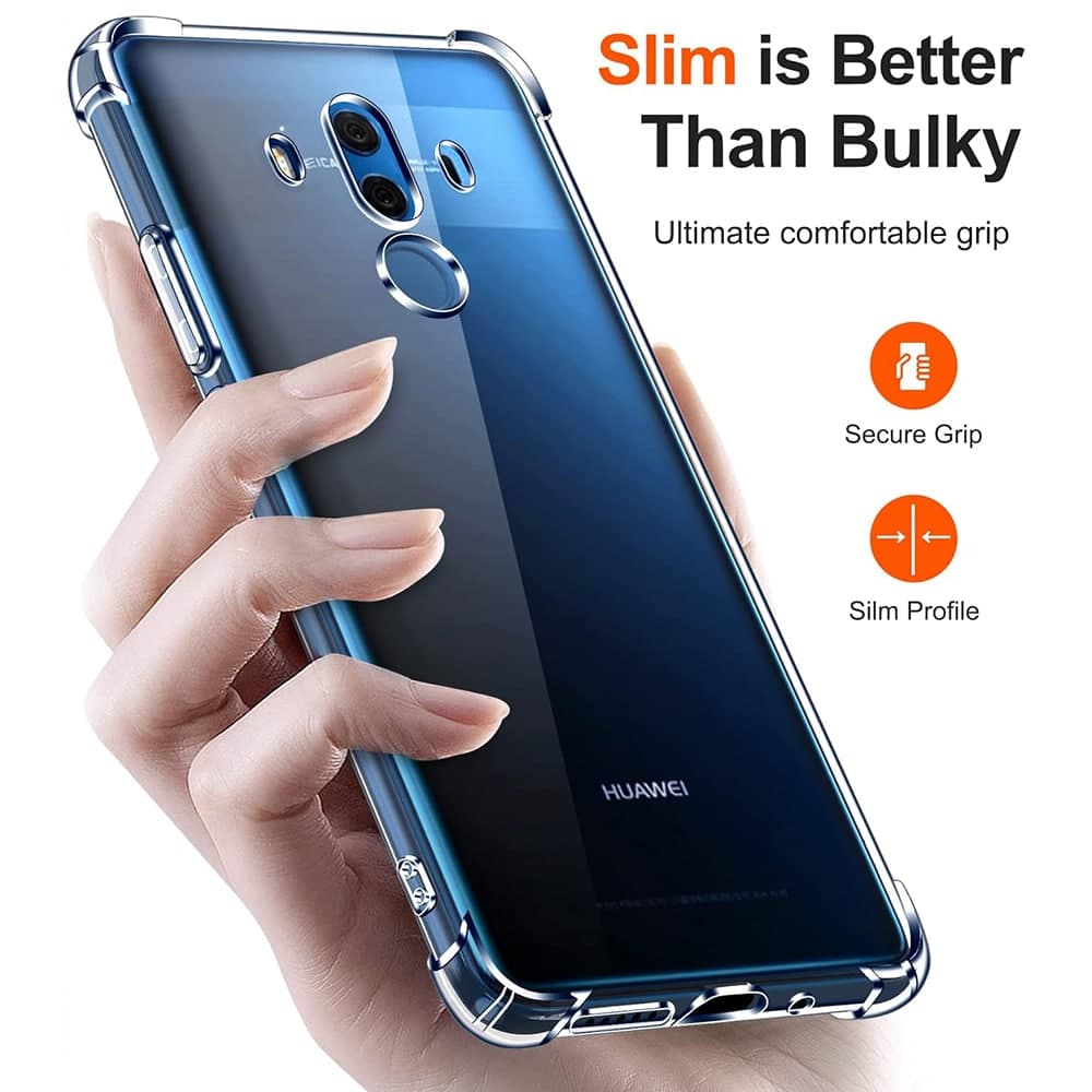 Techsuit Shockproof Clear Silicone - θήκη για Huawei Mate 10 Pro - Διάφανο 2