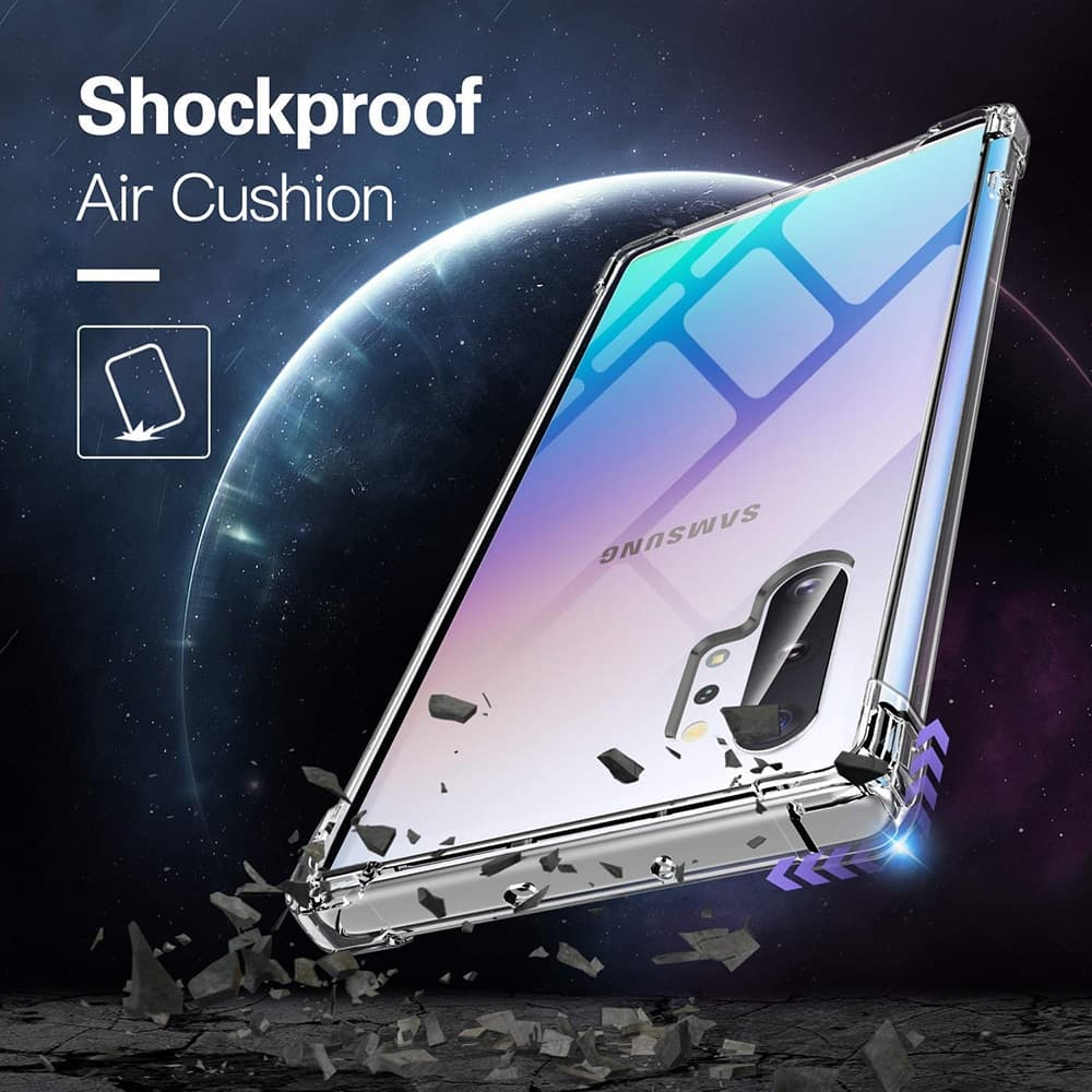 Techsuit Shockproof Clear Silicone - θήκη για Samsung Galaxy Note10+ - Διάφανο 2