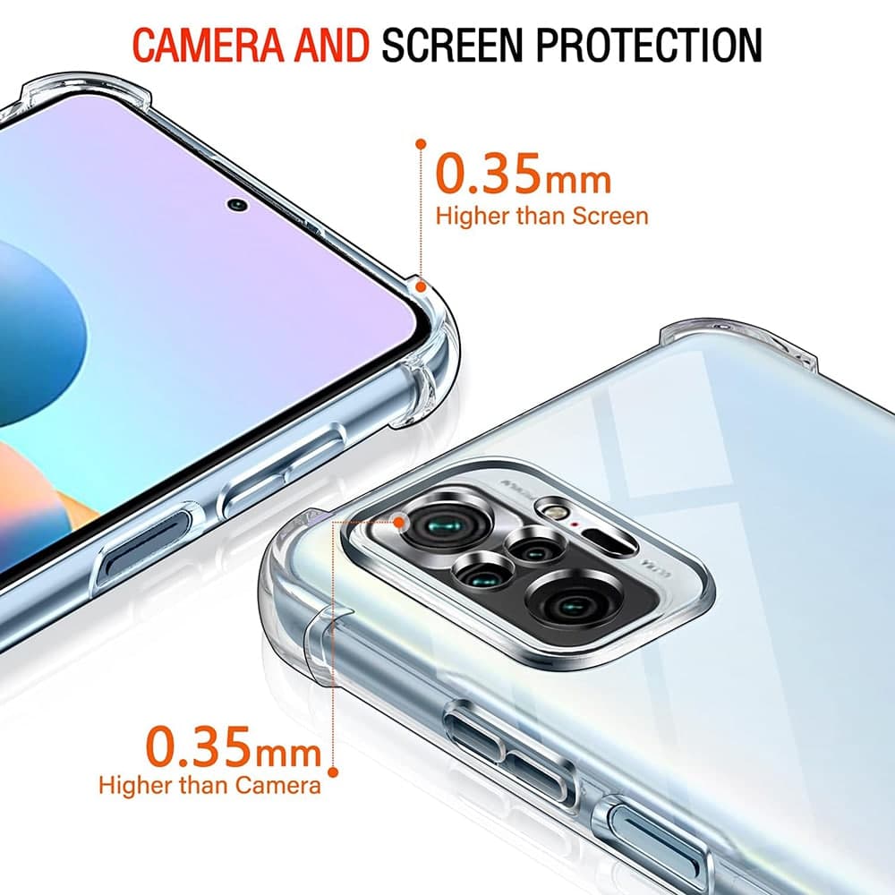 Techsuit Shockproof Clear Silicone - θήκη για Xiaomi Redmi Note 10 Pro - Διάφανο 2